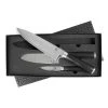 Zelancio Premium 3 Piece Japanese Steel Professional Chef Knife Set With High Carbon VG-10 Core And 67 Layer Damascus Steel, Wooden Handle