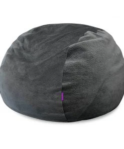 Moonstone Grey Velvet 4ft Memory Foam Bean Bag