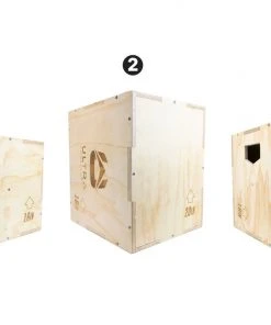 Ultra Fitness Gear 3 In 1 Wood Plyo Box For Jump, Crossfit, Plyometrics. Sizes: 30/24/20, 24/20/16, 20/18/16, Or 16/14/12 SPORTING GOODS