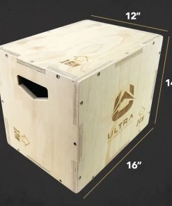 Ultra Fitness Gear 3 In 1 Wood Plyo Box For Jump, Crossfit, Plyometrics. Sizes: 30/24/20, 24/20/16, 20/18/16, Or 16/14/12 SPORTING GOODS