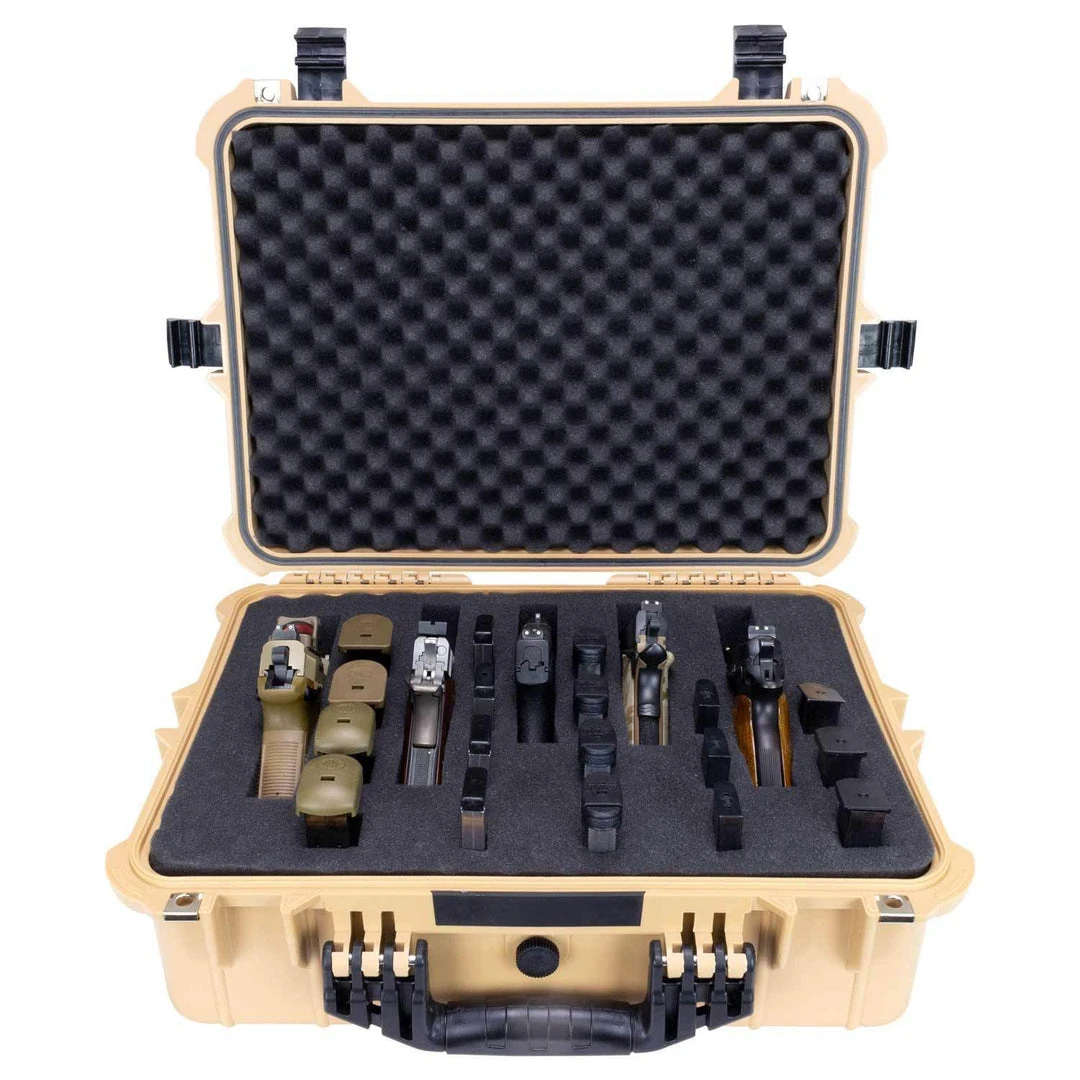 Elkton Outdoors SPORTING GOODS Hard 5 Pistol Gun Case With Locking Holes & Auto Pressure Adjustment 10 Elkton Outdoors SPORTING GOODS Hard 5 Pistol Gun Case With Locking Holes & Auto Pressure Adjustment