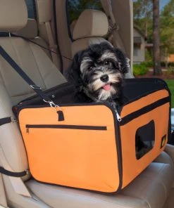 Frontpet Pet Booster Seat With Shoulder Strap And Fleece Padded Insert