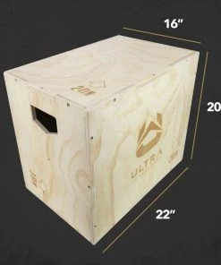 Ultra Fitness Gear 3 In 1 Wood Plyo Box For Jump, Crossfit, Plyometrics. Sizes: 30/24/20, 24/20/16, 20/18/16, Or 16/14/12 SPORTING GOODS