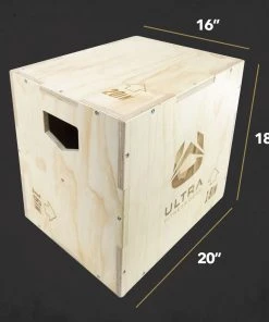 Ultra Fitness Gear 3 In 1 Wood Plyo Box For Jump, Crossfit, Plyometrics. Sizes: 30/24/20, 24/20/16, 20/18/16, Or 16/14/12 SPORTING GOODS