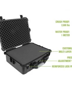Elkton Outdoors SPORTING GOODS Hard 5 Pistol Gun Case With Locking Holes & Auto Pressure Adjustment 24 Elkton Outdoors SPORTING GOODS Hard 5 Pistol Gun Case With Locking Holes & Auto Pressure Adjustment