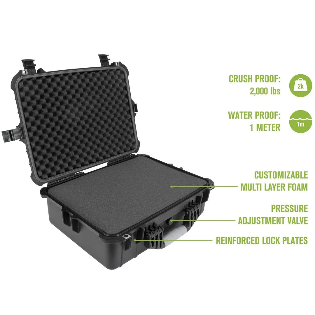 Elkton Outdoors SPORTING GOODS Hard 5 Pistol Gun Case With Locking Holes & Auto Pressure Adjustment 9 Elkton Outdoors SPORTING GOODS Hard 5 Pistol Gun Case With Locking Holes & Auto Pressure Adjustment