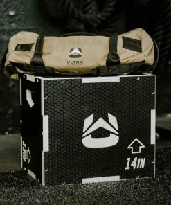 Ultra Fitness Gear 3 In 1 Anti-Slip Wood Plyo Box For Jump, Crossfit, Plyometrics. Sizes: 30/24/20, 24/20/16, 20/18/16, Or 16/14/12