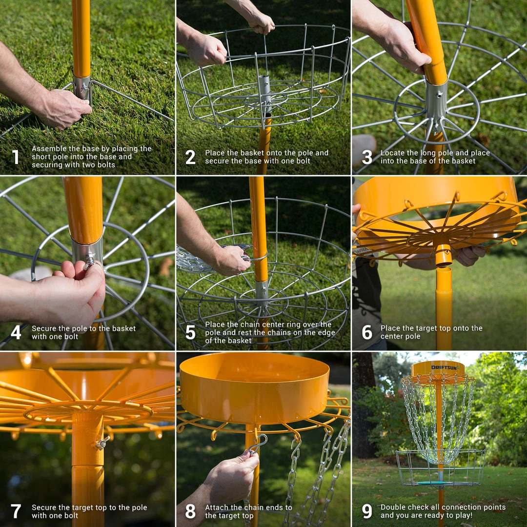 SPORTING GOODS Driftsun Typhoon Heavy Duty Disc Golf Basket, Portable Practice Target 5 SPORTING GOODS Driftsun Typhoon Heavy Duty Disc Golf Basket, Portable Practice Target