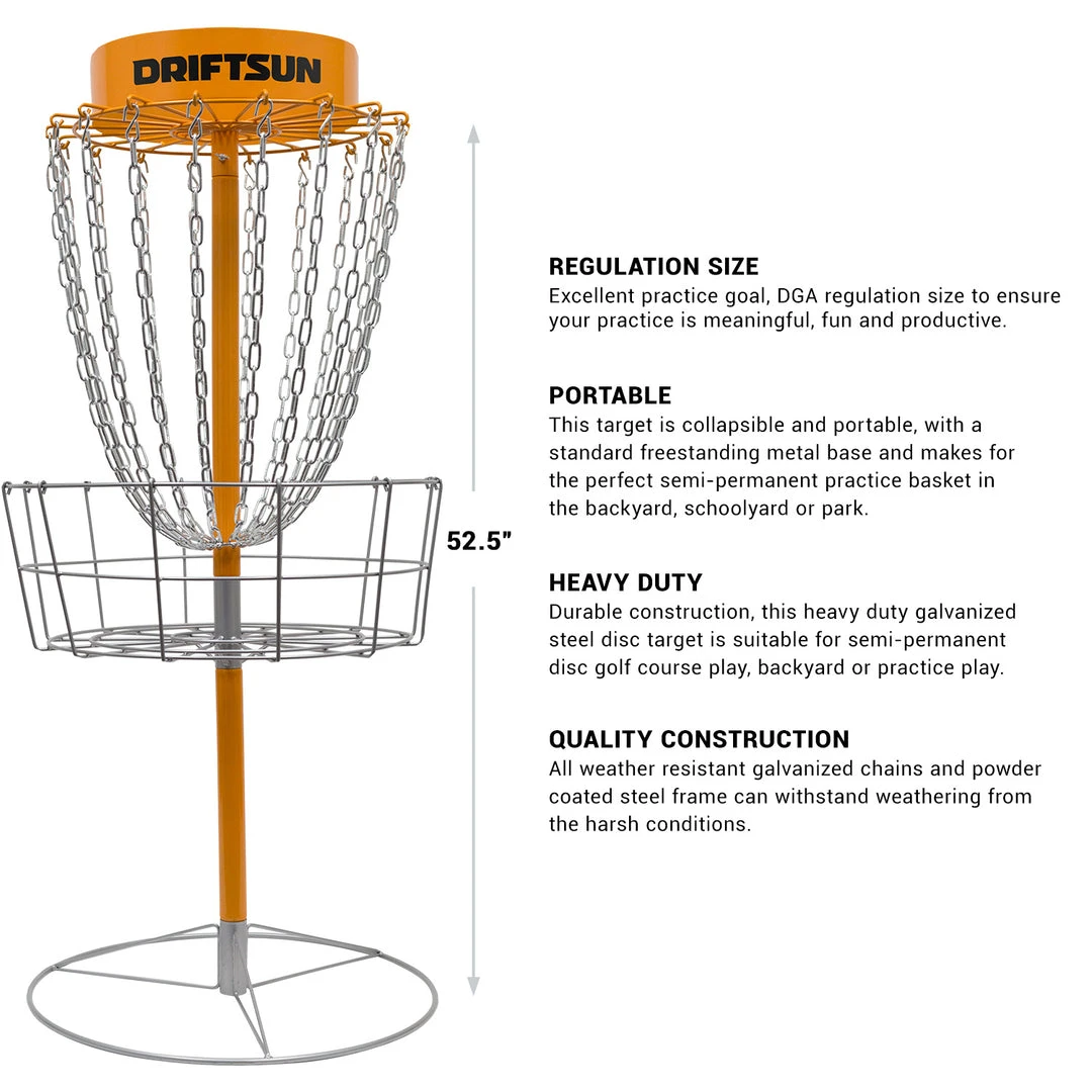 SPORTING GOODS Driftsun Typhoon Heavy Duty Disc Golf Basket, Portable Practice Target 7 SPORTING GOODS Driftsun Typhoon Heavy Duty Disc Golf Basket, Portable Practice Target