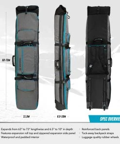 Board & Ski Storage Winterial Rolling Expandable Double Snowboard And Ski Bag