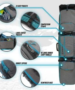 Board & Ski Storage Winterial Rolling Expandable Double Snowboard And Ski Bag