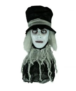 Holidayana Animatronic Spinning Severed Head - Sound And Touch Activated Halloween Decoration Lighted Eyes Patio & Outdoors