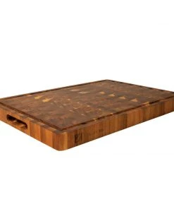 Zelancio HOME GOODS Handcrafted Butcher Block Cutting Board With Drip Catch Groove, 20 X 14 X 1.5 Inches, Thick Chopping Board, Highly Durable And Versatile Chopping Tray