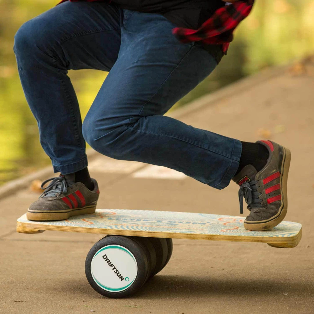 SPORTING GOODS DriftSun Classic Balance Board Hardwood Balance Trainer With Roller 7 SPORTING GOODS DriftSun Classic Balance Board Hardwood Balance Trainer With Roller