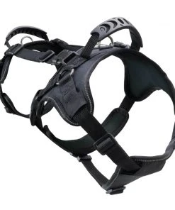 Frontpet Heavy Duty Double Back Dog Harness I Canine Harness Equipment For Lifting & Transporting I Black, Medium