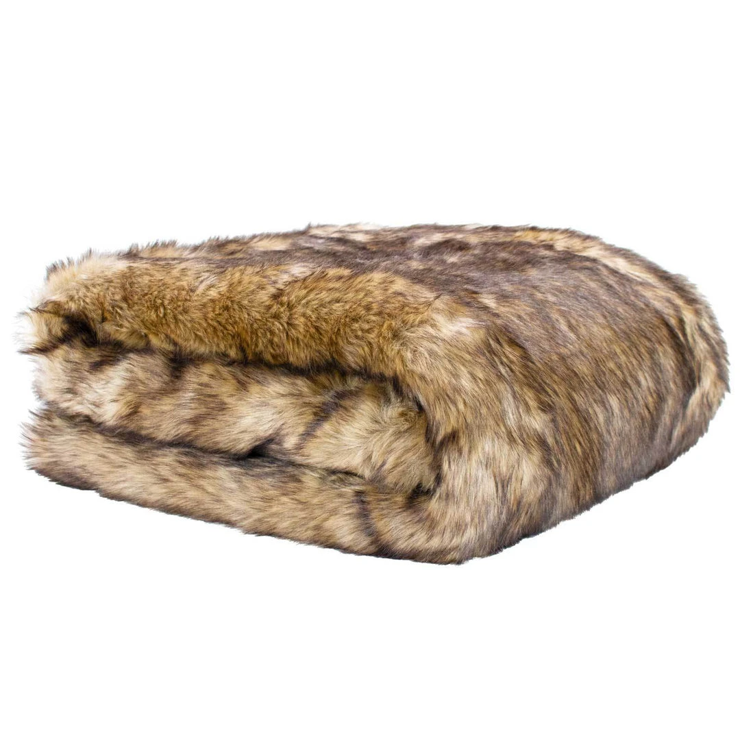 Moonstone Faux Wolf Fur Blanket With Button Straps And Storage Pocket, 54 Inches X 64 Inches HOME GOODS 8 Moonstone Faux Wolf Fur Blanket With Button Straps And Storage Pocket, 54 Inches X 64 Inches HOME GOODS