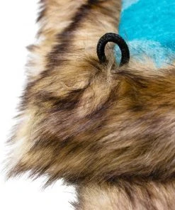 Moonstone Faux Wolf Fur Blanket With Button Straps And Storage Pocket, 54 Inches X 64 Inches HOME GOODS 22 Moonstone Faux Wolf Fur Blanket With Button Straps And Storage Pocket, 54 Inches X 64 Inches HOME GOODS