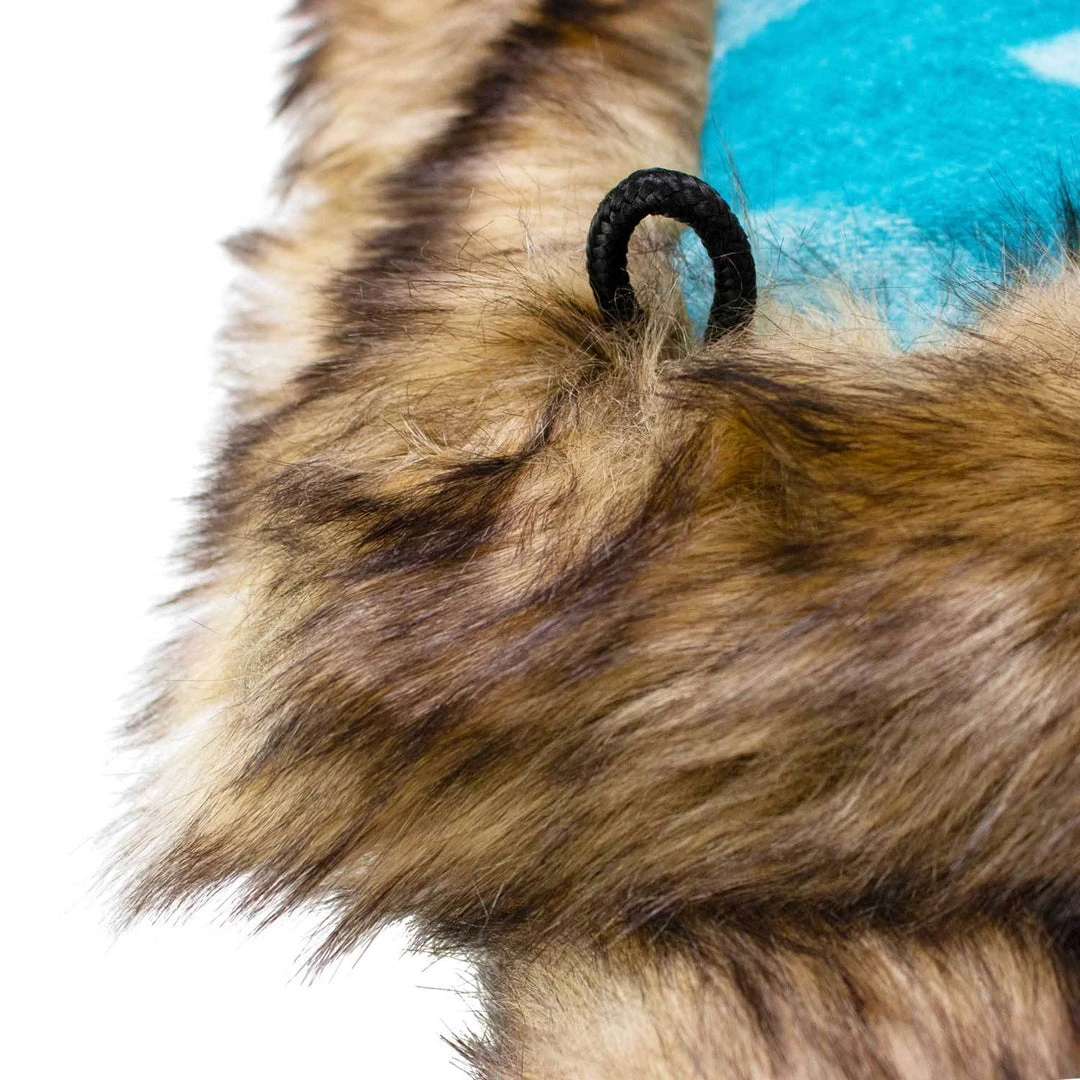 Moonstone Faux Wolf Fur Blanket With Button Straps And Storage Pocket, 54 Inches X 64 Inches HOME GOODS 9 Moonstone Faux Wolf Fur Blanket With Button Straps And Storage Pocket, 54 Inches X 64 Inches HOME GOODS