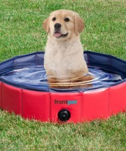 Frontpet Folding Dog Pool With Drain Plug PET SUPPLIES