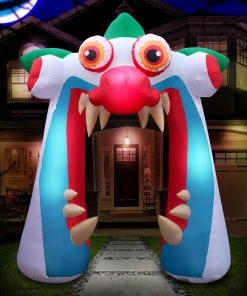 Holidayana 10 Ft Clown Arch Halloween Inflatable