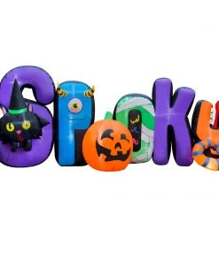Holidayana 9 Ft Inflatable Halloween Spooky Sign Yard Decoration Lawn Inflatables