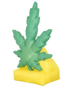 Holidayana HOME GOODS 6 Ft Giant Pot Leaf Inflatable Yard Decoration With Built-in Bulbs, Tie-Downs, And Powerful Fan 13 Holidayana HOME GOODS 6 Ft Giant Pot Leaf Inflatable Yard Decoration With Built-in Bulbs, Tie-Downs, And Powerful Fan