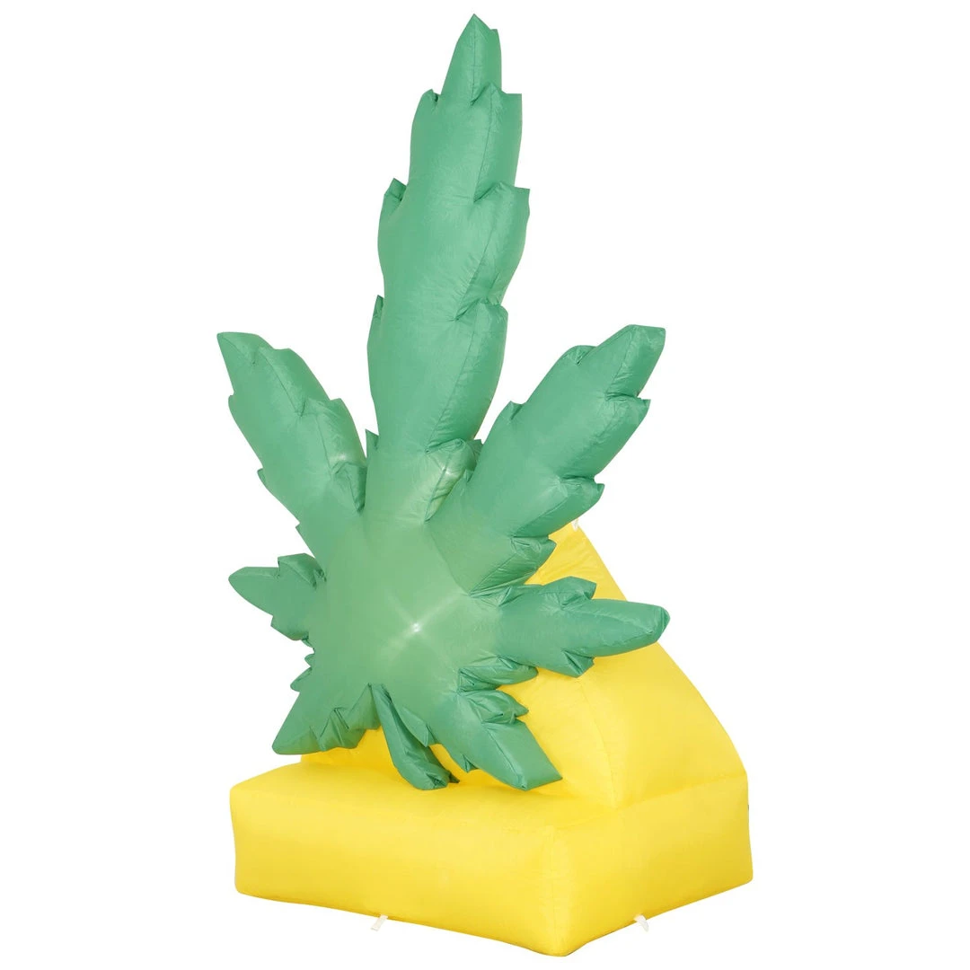 Holidayana HOME GOODS 6 Ft Giant Pot Leaf Inflatable Yard Decoration With Built-in Bulbs, Tie-Downs, And Powerful Fan 7 Holidayana HOME GOODS 6 Ft Giant Pot Leaf Inflatable Yard Decoration With Built-in Bulbs, Tie-Downs, And Powerful Fan