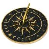 Marketfleet Inc. Sunward 8.5” Diameter Garden Sundial With Polished Brass Highlights Patio & Outdoors