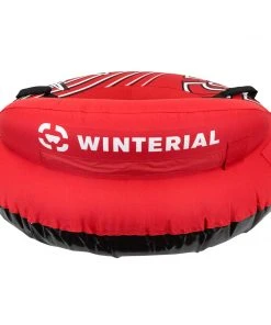 Winterial Deluxe Snow Tube With Back Rest And Carry Strap - Red SPORTING GOODS