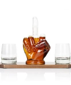 Atterstone Whiskey Middle Finger Decanter Set HOME GOODS