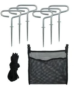 Elkton Outdoors 6-8 Person Double Ice Fishing Tent With Ventilation Windows & Carry Pack SPORTING GOODS