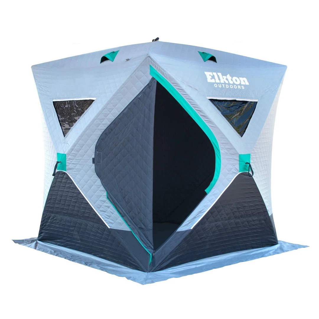 Elkton Outdoors Insulated Premium Portable 3-Person Ice Fishing Tent With Ventilation Windows & Carry Pack SPORTING GOODS 7 Elkton Outdoors Insulated Premium Portable 3-Person Ice Fishing Tent With Ventilation Windows & Carry Pack SPORTING GOODS