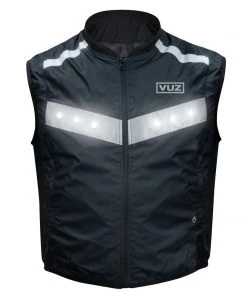VuzMoto Fitness & Athletics LED Hi-Vis Running, Walking & Riding Vest