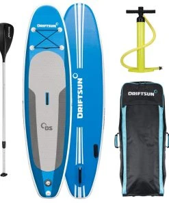 SPORTING GOODS Driftsun 10' Explorer Inflatable Stand Up Paddleboard For Beginner - All Around Use