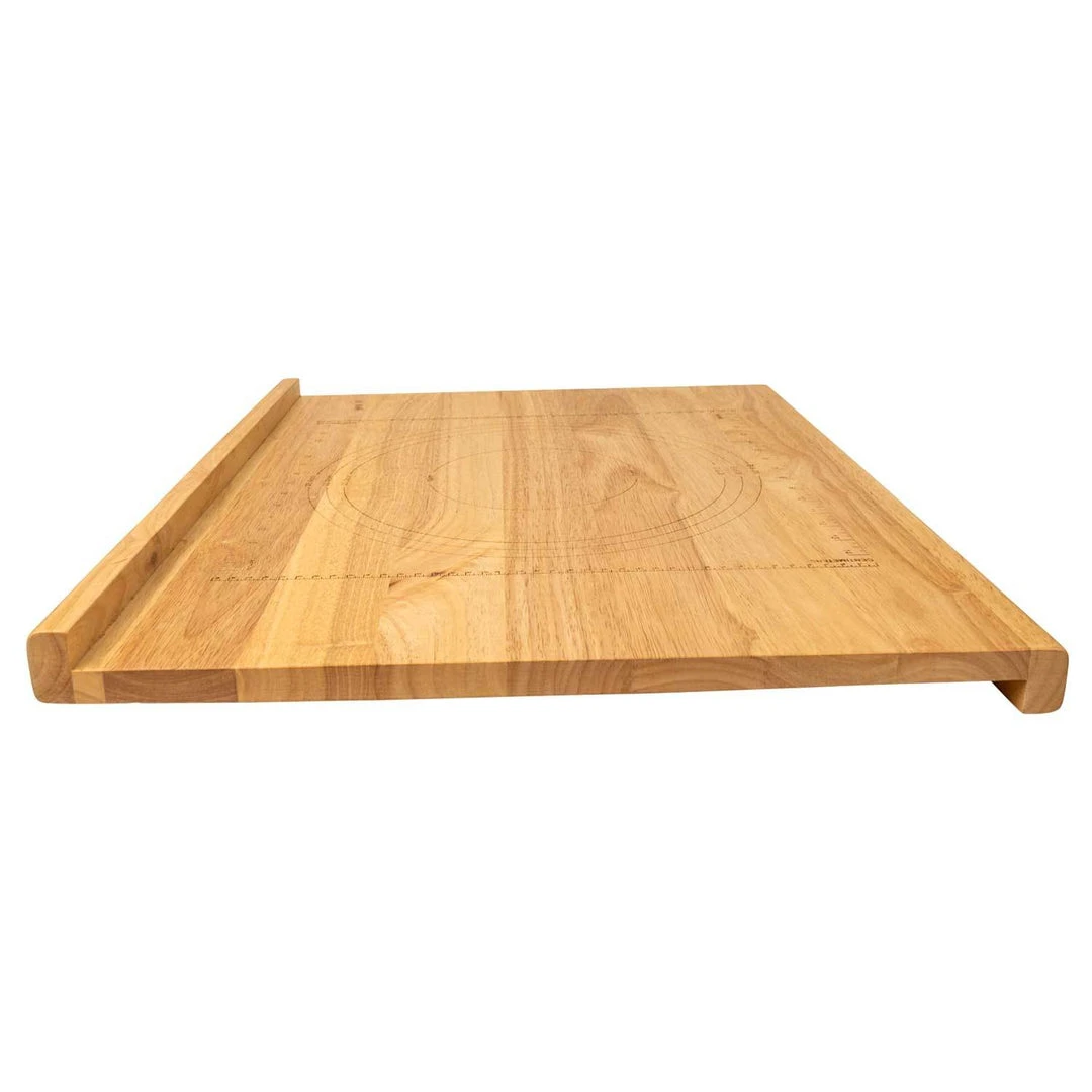 Zelancio HOME GOODS Reversible Wooden Pastry Board With 10-Inch Ruler, Includes, 9-Inch And 10-Inch Pie Template, With Front And Back Lip 6 Zelancio HOME GOODS Reversible Wooden Pastry Board With 10-Inch Ruler, Includes, 9-Inch And 10-Inch Pie Template, With Front And Back Lip