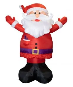 Holidayana Inflatable Santa Christmas Decoration With Built-In Fan And LED Lights