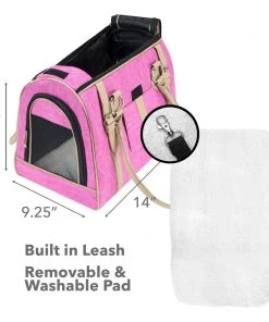 Frontpet Luxury Pink Pet Purse & Handbag