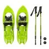 SPORTING GOODS Winterial Yukon 25-Inch Lightweight All Terrain Snowshoes Men's, Green, Includes Poles, And Carry Bag 1 SPORTING GOODS Winterial Yukon 25-Inch Lightweight All Terrain Snowshoes Men's, Green, Includes Poles, And Carry Bag