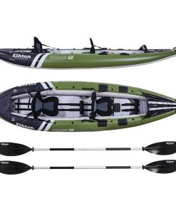 SPORTING GOODS Elkton Outdoors Steelhead Fishing Kayak, Inflatable Touring Angler