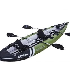 SPORTING GOODS Elkton Outdoors Steelhead Fishing Kayak, Inflatable Touring Angler