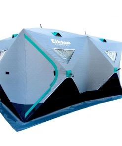 Elkton Outdoors 6-8 Person Insulated Double Ice Fishing Tent With Ventilation Windows & Carry Pack SPORTING GOODS