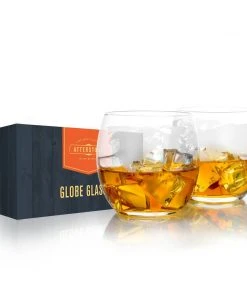 Atterstone Globe Whiskey Glassware Set | 12 Oz Capacity HOME GOODS