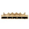 Atterstone Double Wine Rack Shelf With Wine Bottle Rests: Holds 20 Glasses, 5 Bottles And Barware