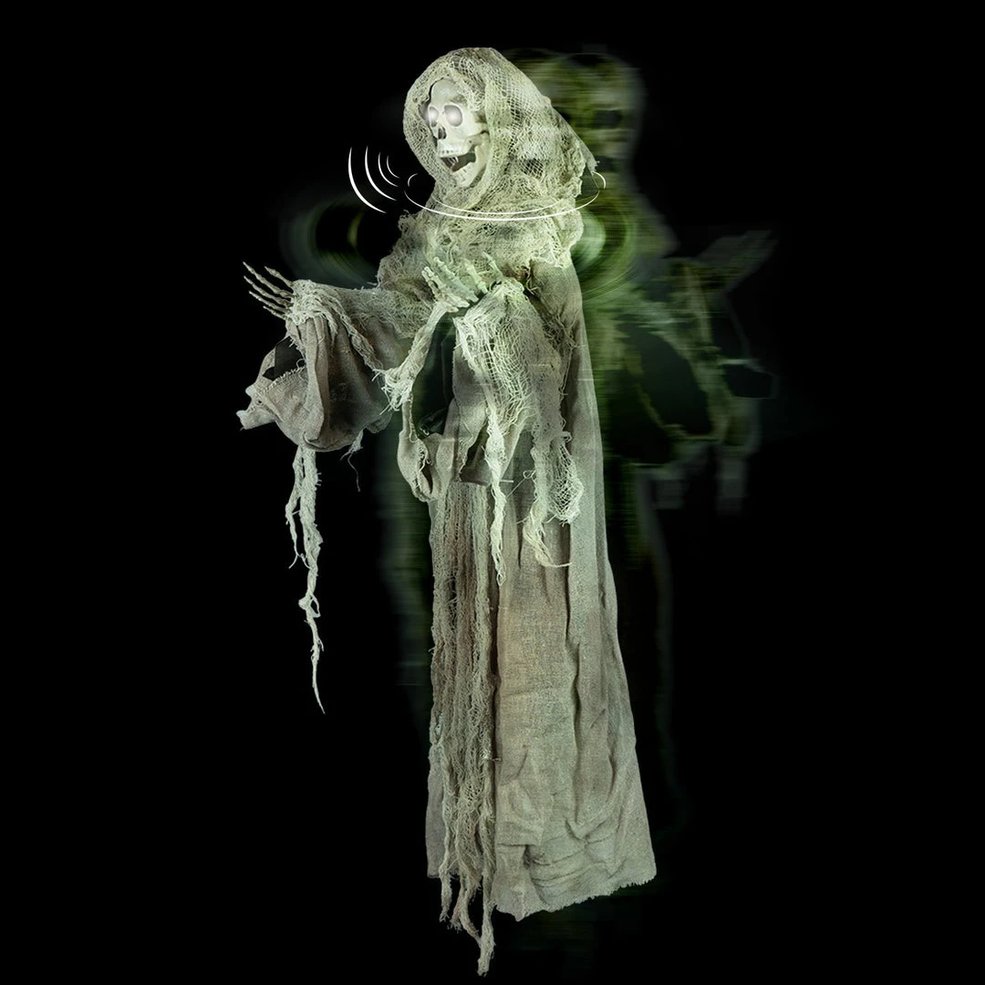 Holidayana Patio & Outdoors Animatronic Floating Skeleton - Sound And Touch Activated Halloween Decoration With Lighted Eyes And Scary Sounds 4 Holidayana Patio & Outdoors Animatronic Floating Skeleton - Sound And Touch Activated Halloween Decoration With Lighted Eyes And Scary Sounds