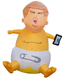 Holidayana Inflatable Baby Donald Trump, POTUS, President, Tweeter In Chief With Flapping Toupee With Built In Fan And LED Lights HOME GOODS 12 Holidayana Inflatable Baby Donald Trump, POTUS, President, Tweeter In Chief With Flapping Toupee With Built In Fan And LED Lights HOME GOODS