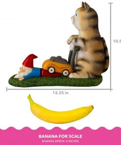 Holidayana Mow Your Gnome Yard Figure HOME GOODS 16 Holidayana Mow Your Gnome Yard Figure HOME GOODS
