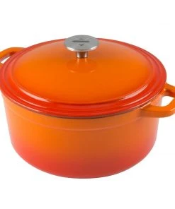 Zelancio 6 Quart Enameled Cast Iron Dutch Oven With Lid