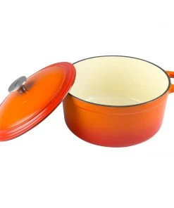 Zelancio 6 Quart Enameled Cast Iron Dutch Oven With Lid