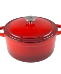 Zelancio 6 Quart Enameled Cast Iron Dutch Oven With Lid
