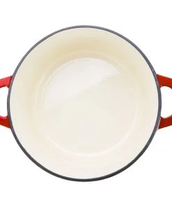 Zelancio 6 Quart Enameled Cast Iron Dutch Oven With Lid